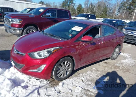 2016 Hyundai Elantra Se from USA, damaged, VIN 5NPDH4AE9GH744544